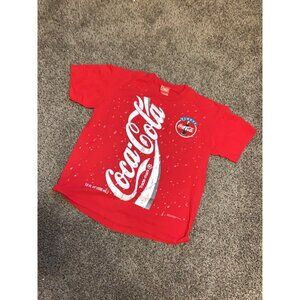 Vintage Coca-Cola all-over print graphic T-shirt